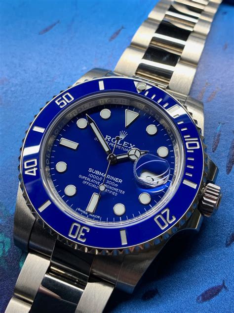 rolex submariner white gold replica|black rolex submariner for sale.